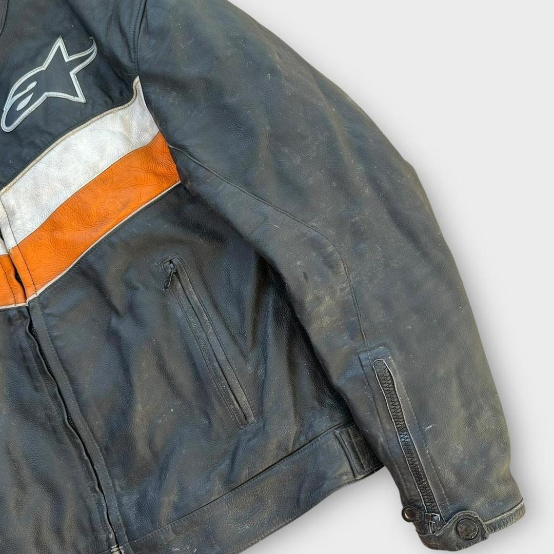Кожаная косуха Alpinestars — средний размер (проверьте размеры)