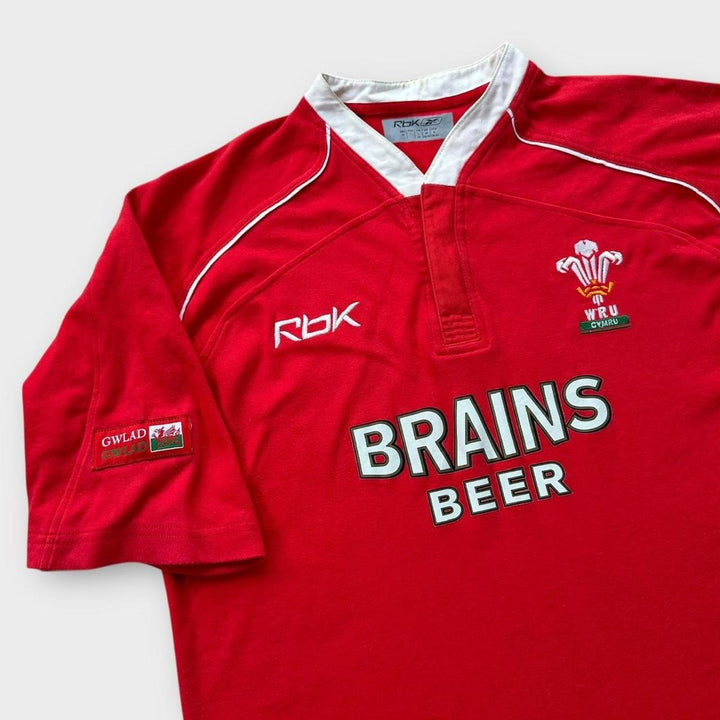 Футболка для регби Vintage Wales, средний размер