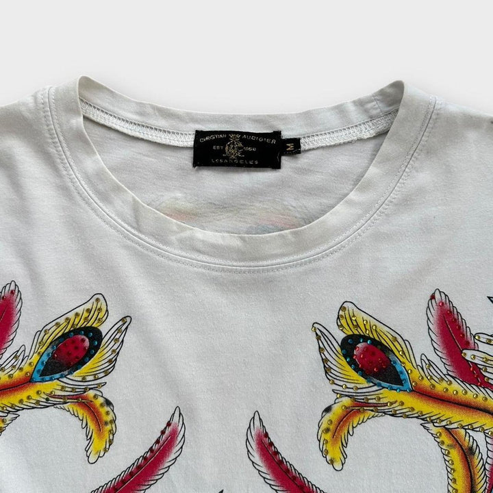 Футболка с длинными рукавами Christian Audigier Ed Hardy – средняя (подходит как размер XL)