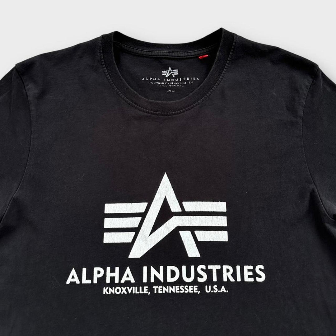 Футболка с рисунком Alpha Industries, средний размер