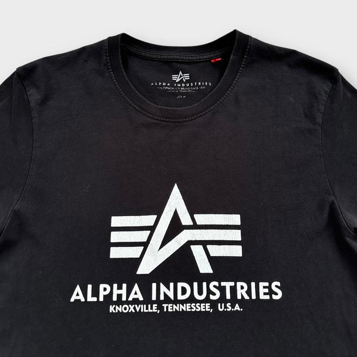 Футболка с рисунком Alpha Industries, средний размер