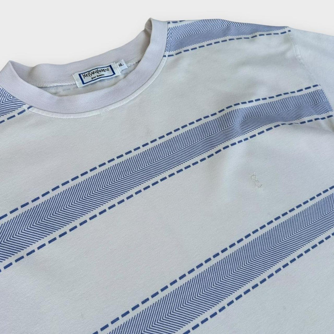 Винтажная футболка с рисунком YSL - XL