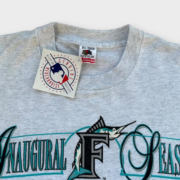 Винтажная футболка с рисунком Florida Marlins - XL