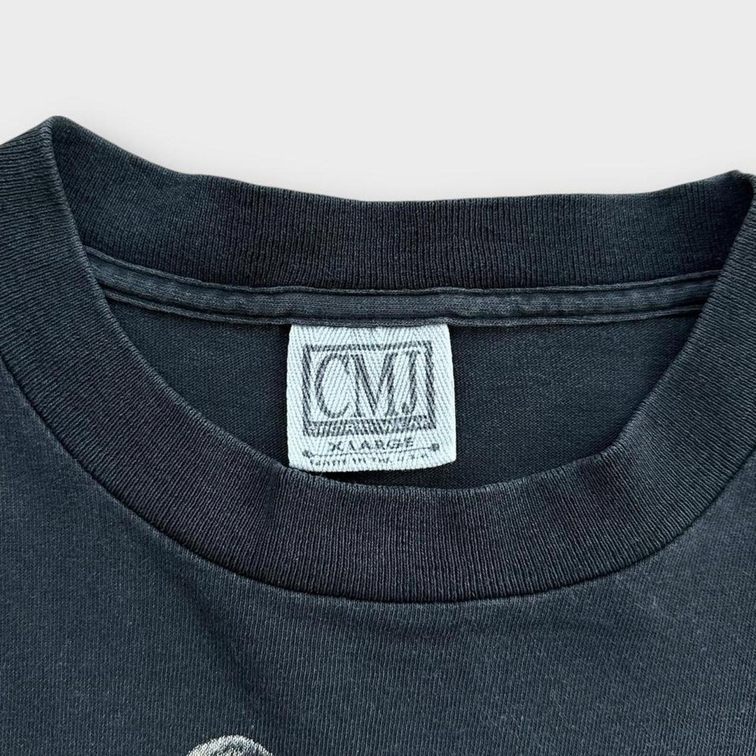 Винтажная футболка с одинарным байкерским рисунком - XL