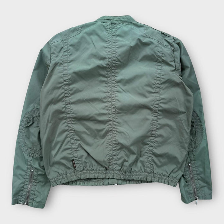 Байкерская куртка Moncler - размер 5 (женский XL)