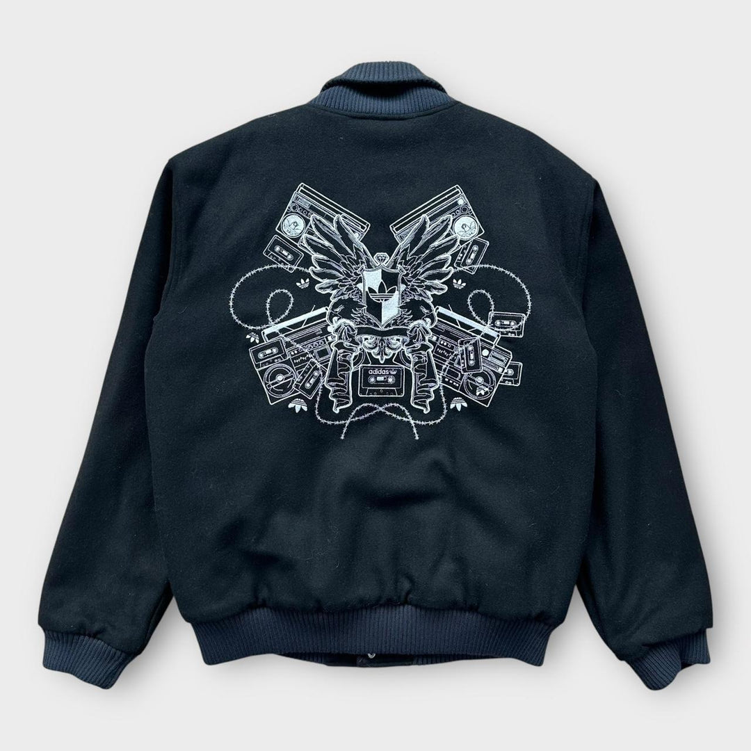 Винтажная куртка-бомбер Adidas в стиле хип-хоп - XL