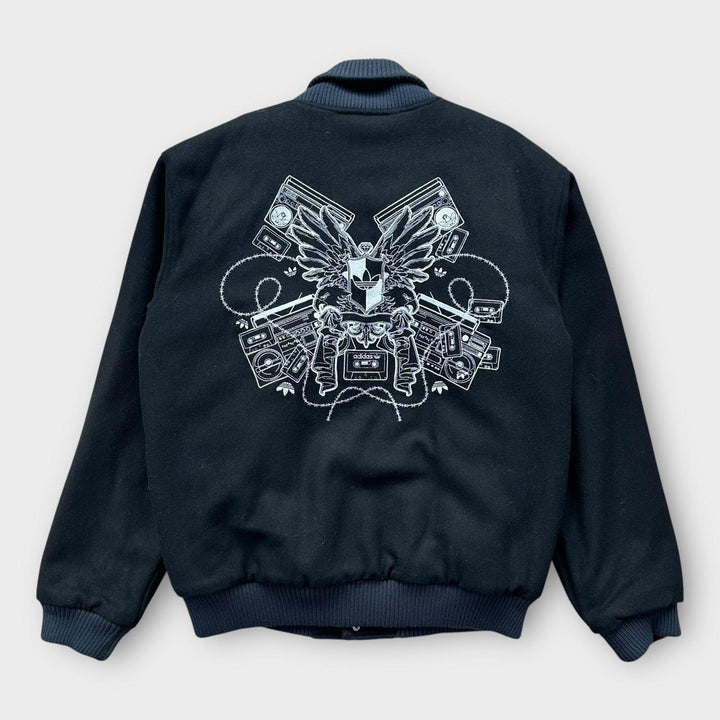 Винтажная куртка-бомбер Adidas в стиле хип-хоп - XL