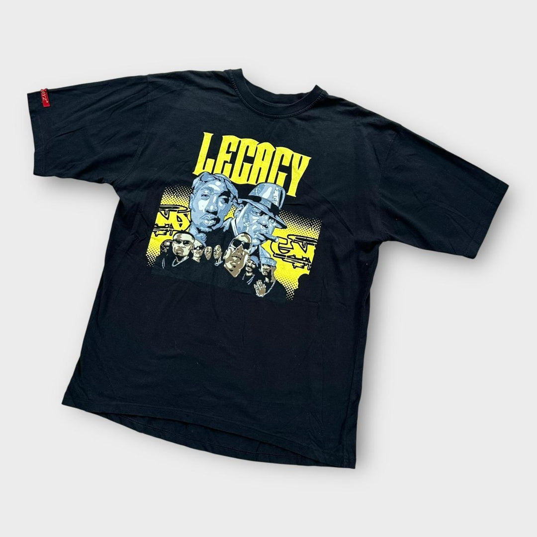 Винтажная футболка с рисунком Tupac & Biggie - XL