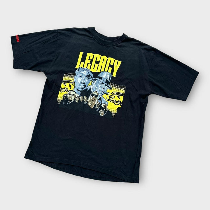 Винтажная футболка с рисунком Tupac & Biggie - XL