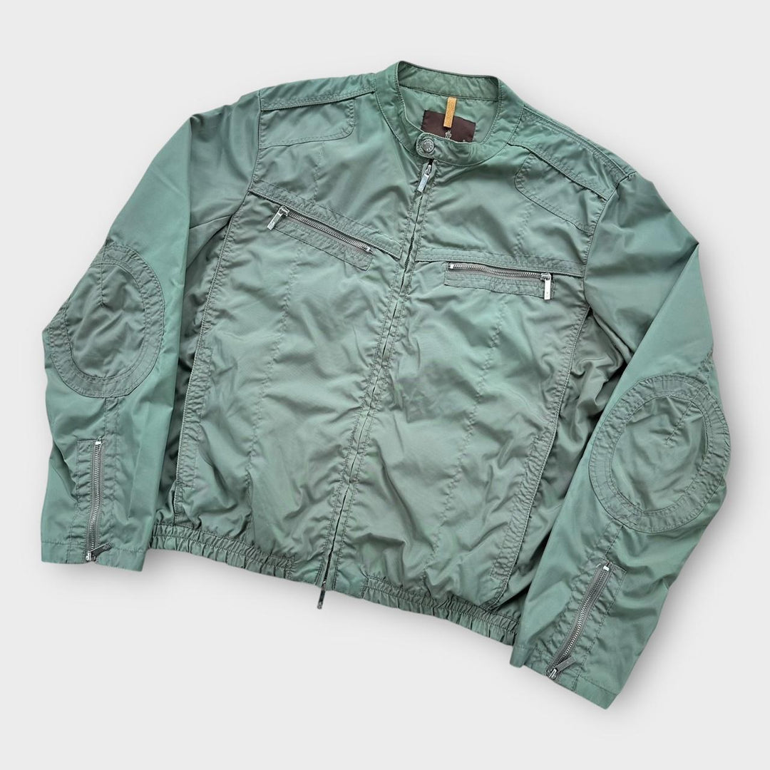 Байкерская куртка Moncler - размер 5 (женский XL)