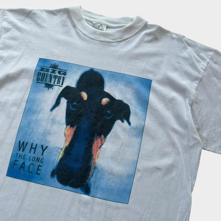Big Country, почему винтажная футболка с длинным лицом - XL