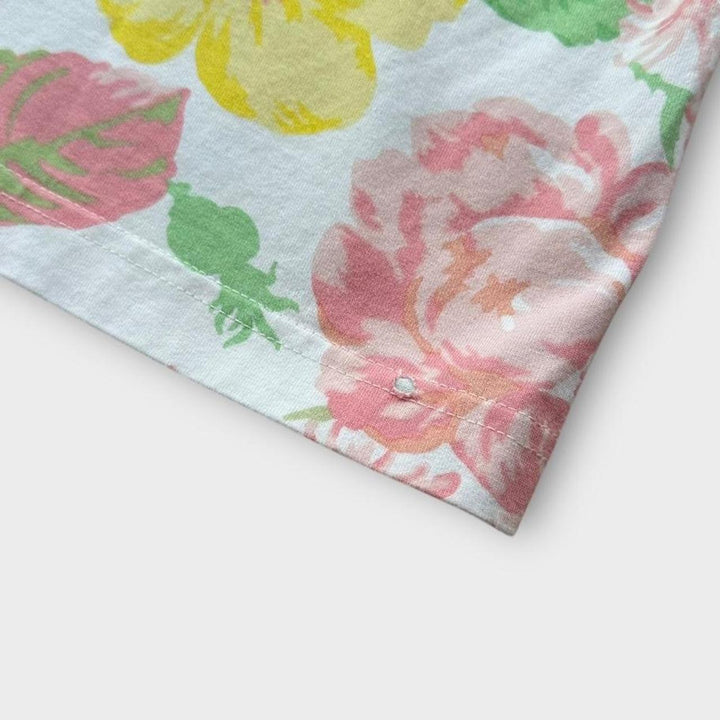 Футболка Supreme с рисунком цветов - большая