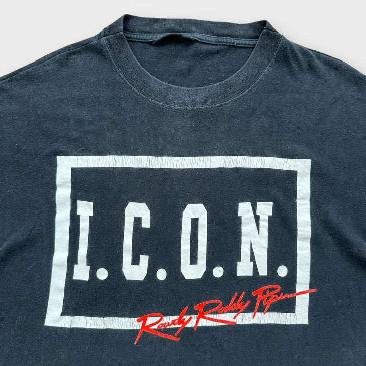 Винтажная борцовская футболка Rowdy Roddy Piper - XL