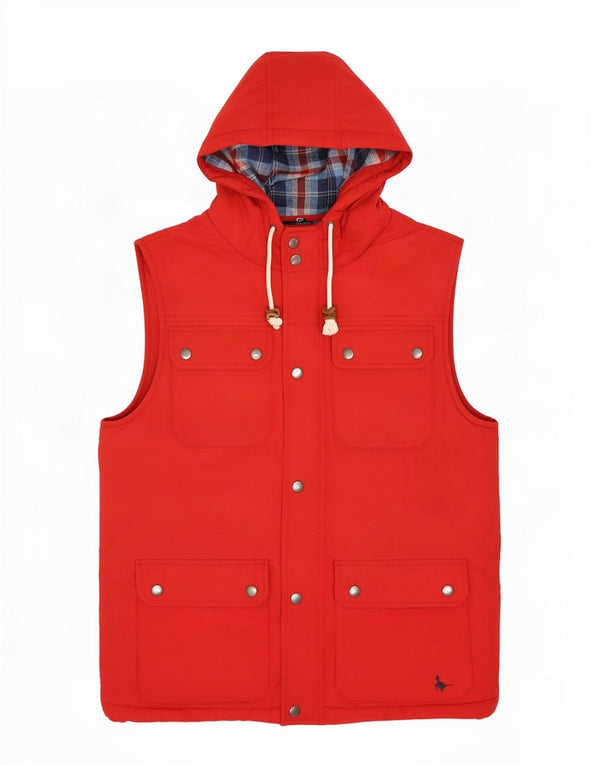 Мужской жилет с капюшоном Jack Wills UK 36, маленький красный