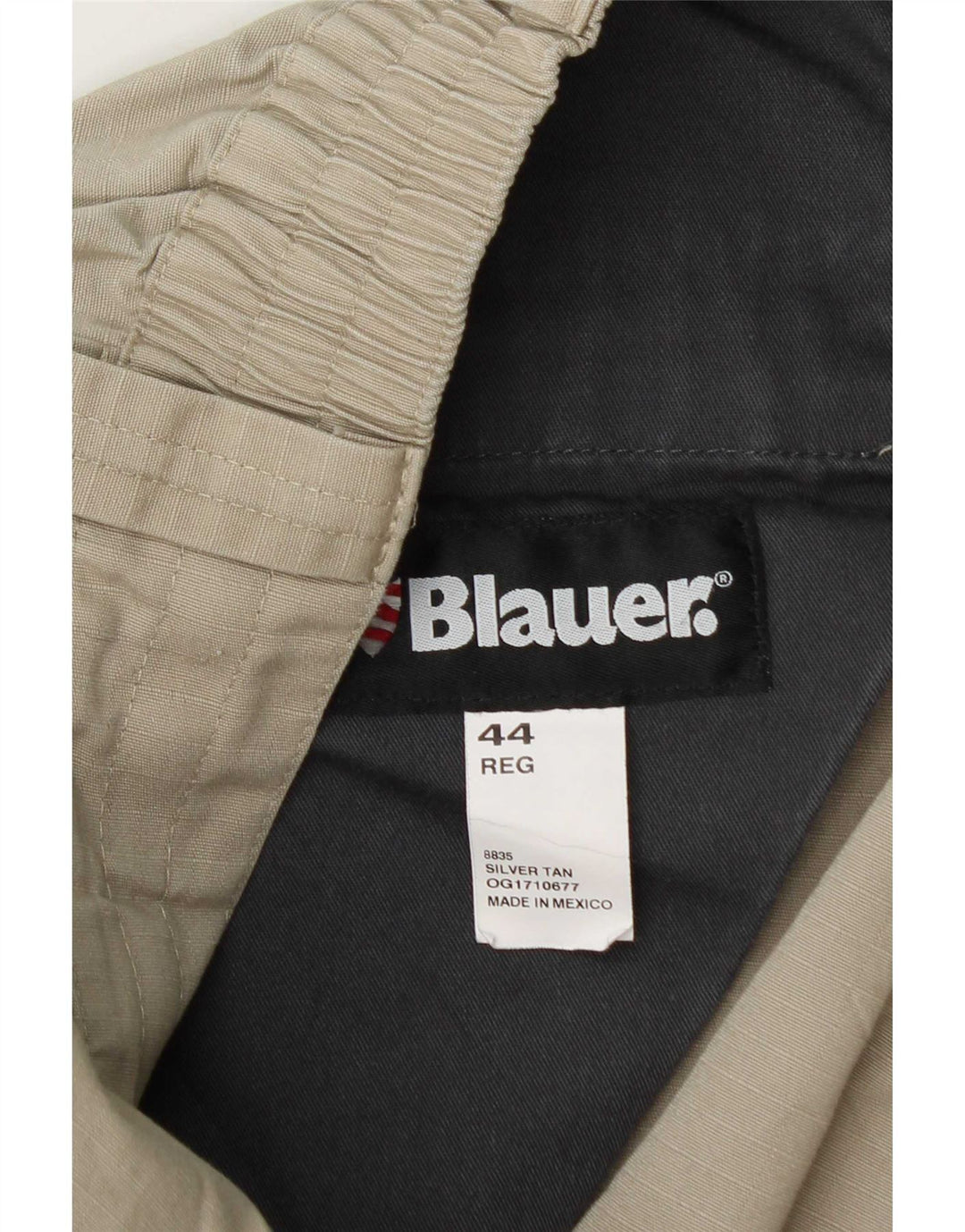 Мужские прямые брюки карго Blauer W44 L28, зеленый полиэстер