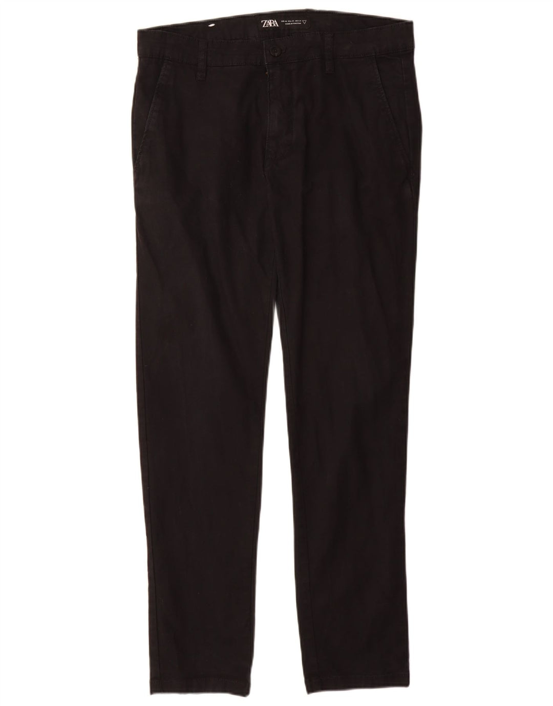 Мужские узкие брюки-чиносы ZARA EU 40, средние W31 L30, черные, хлопковые
