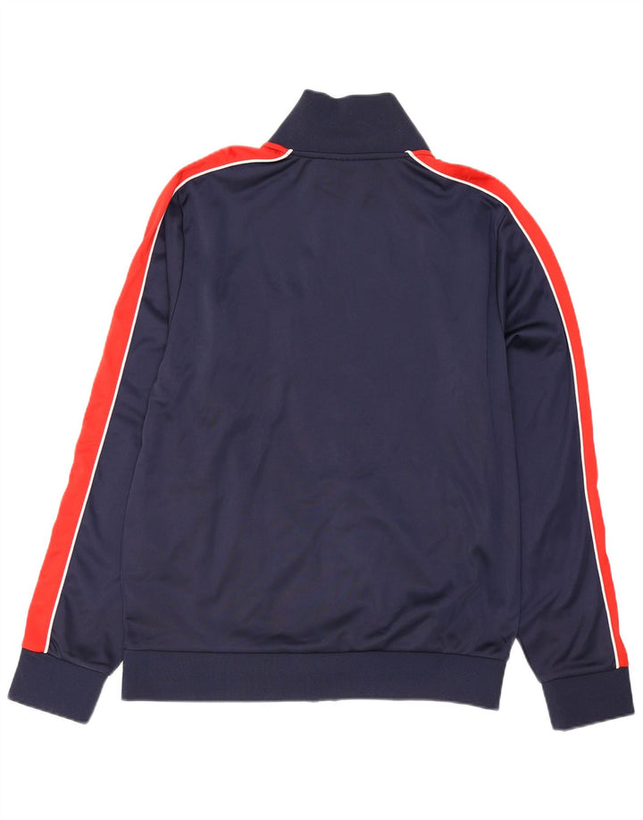 Fila Мужской спортивный костюм с графическим рисунком, верхняя куртка, средний темно-синий, с цветными блоками