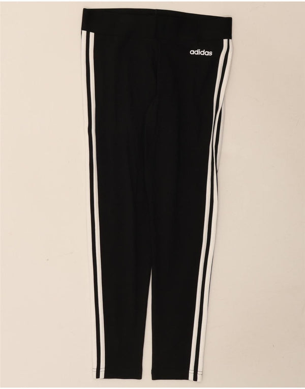 Женские леггинсы Adidas UK 12/14, средний черный хлопок, черный
