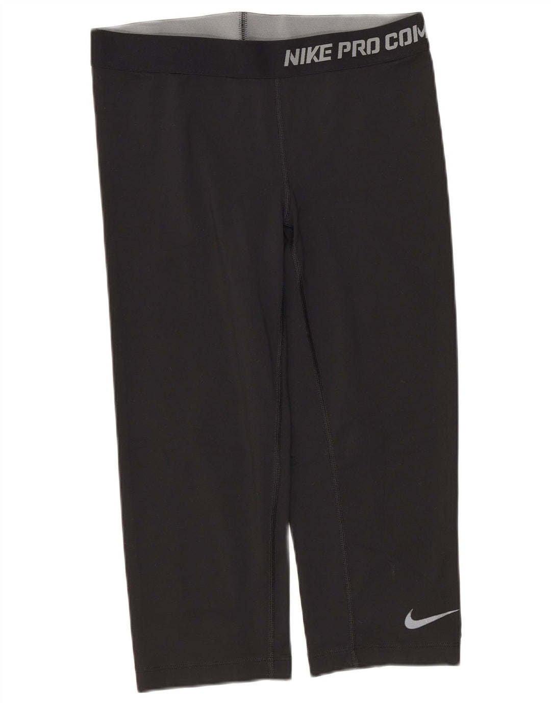 Женские леггинсы-капри с рисунком Nike Dri Fit UK 12, средние, черные