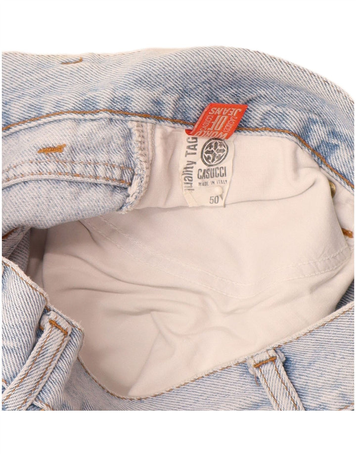 CASUCCI Женские зауженные джинсы с высокой талией IT 50 XL W28 L29 Синий хлопок