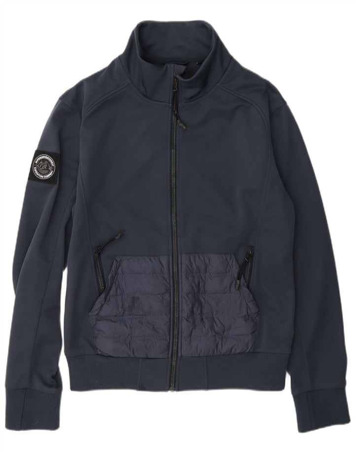 Мужской спортивный костюм Superdry, верхняя куртка, маленький темно-синий, полиэстер