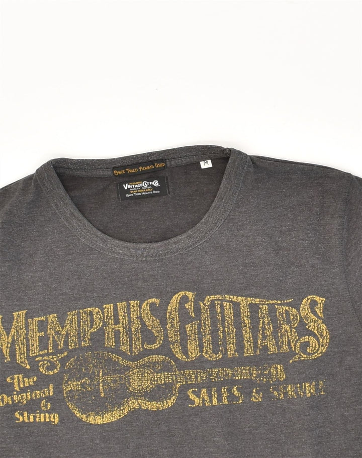 JACK & JONES Mens Graphic T-Shirt Top Medium Grey Cotton | Vintage Jack & Jones | Thrift | Second-Hand Jack & Jones | Used Clothing | Messina Hembry 