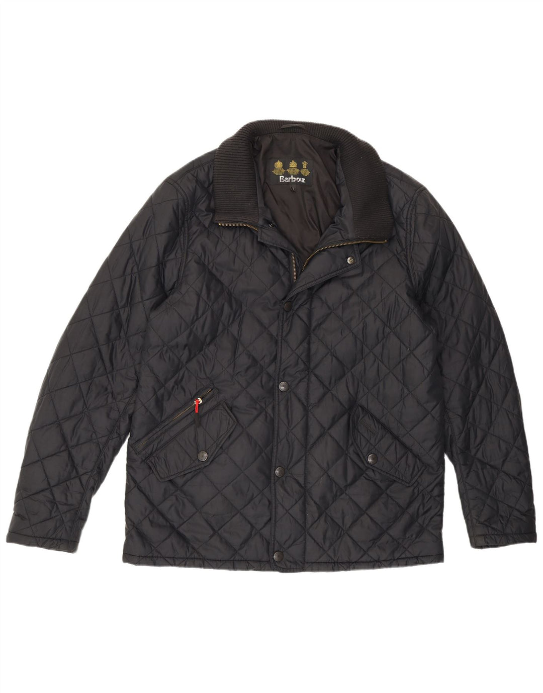 Мужская стеганая куртка Barbour UK 40 большая черная из полиамида