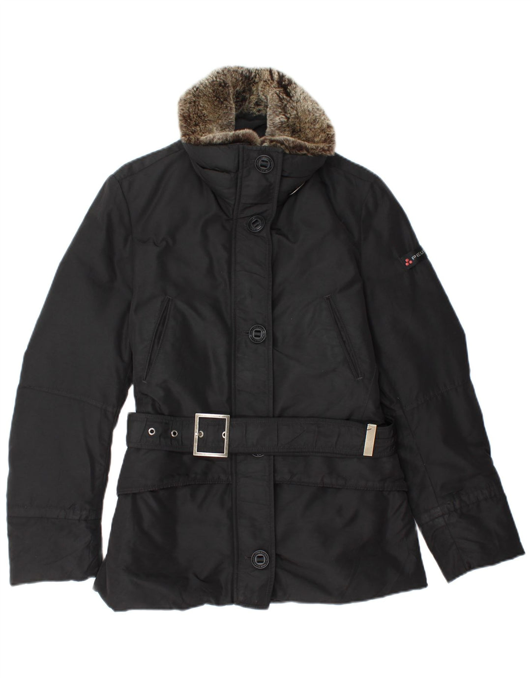 PEUTEREY Женская ветровка IT 42 Средний Черный Полиамид Зима