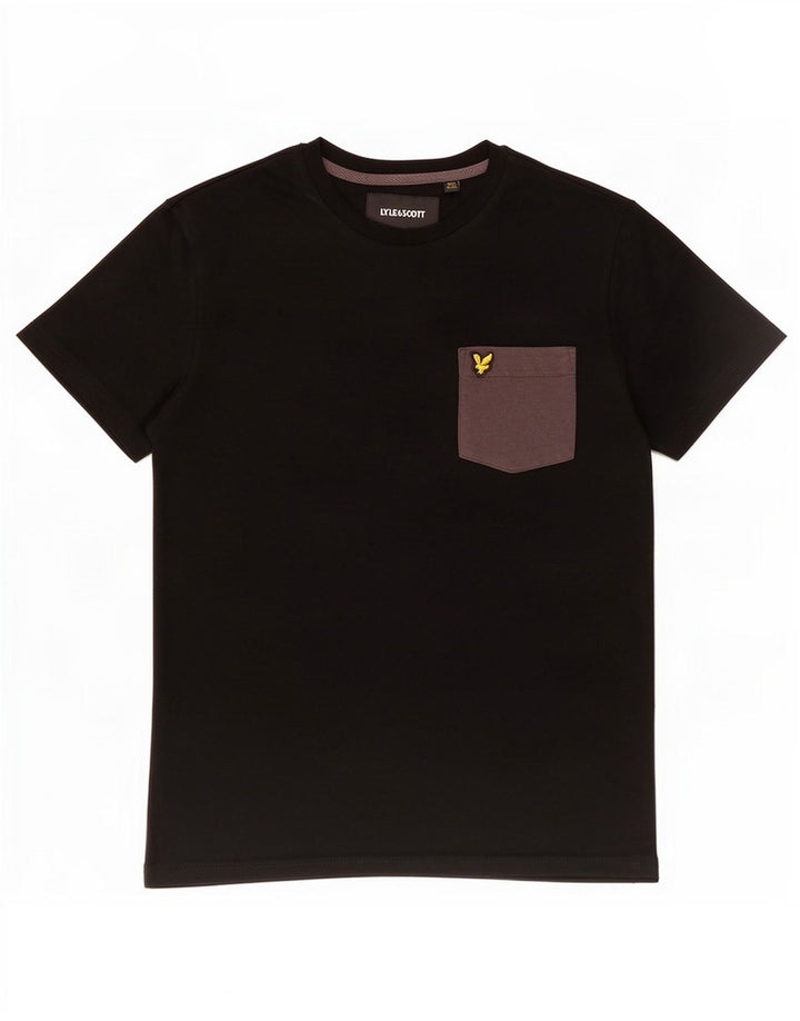 Мужская футболка Lyle & Scott, маленький черный полиэстер