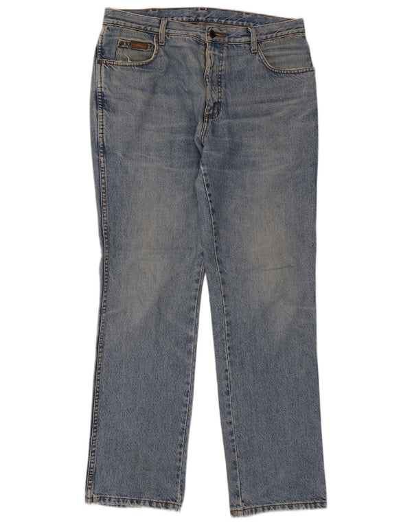 Мужские прямые джинсы Wrangler Texas W35 L32, синий хлопок
