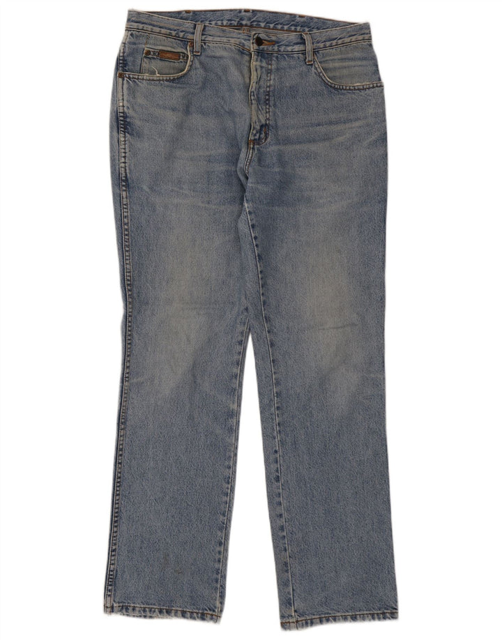 Мужские прямые джинсы Wrangler Texas W35 L32, синий хлопок