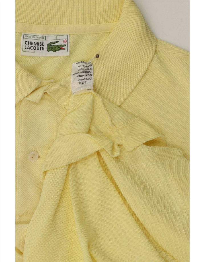 Мужская рубашка-поло Lacoste, размер 5 XL, желтый хлопок