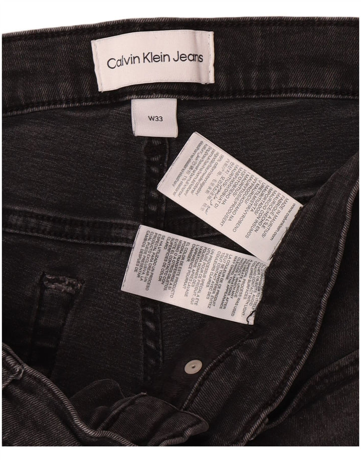 Мужские джинсовые шорты Calvin Klein W33 среднего серого цвета, хлопок