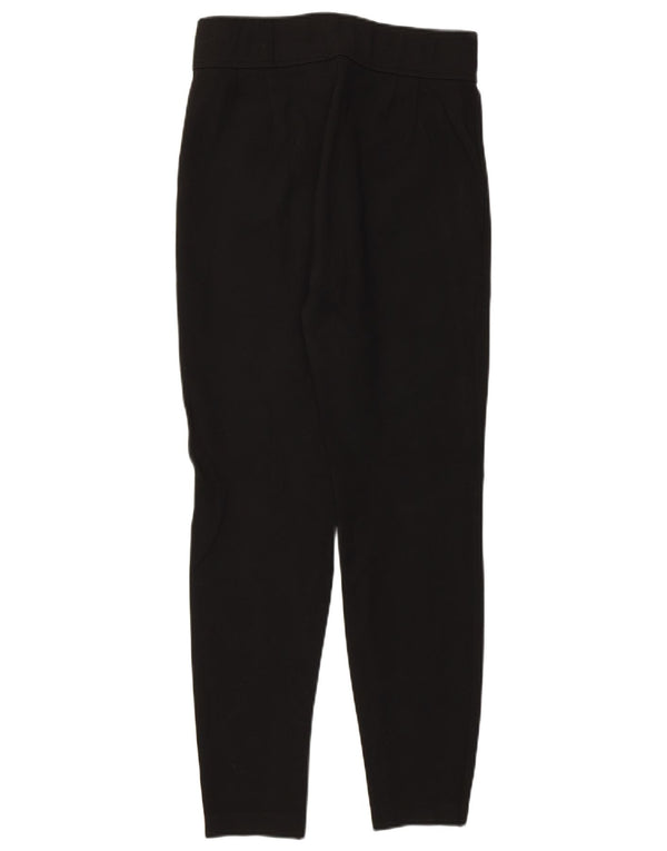 Женские укороченные брюки скинни с завышенной талией Zara, средние W28 L27, черные из вискозы