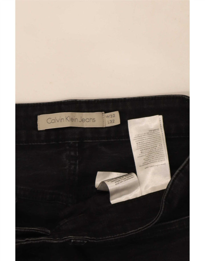 Мужские узкие джинсы Calvin Klein W32 L32, черный хлопок