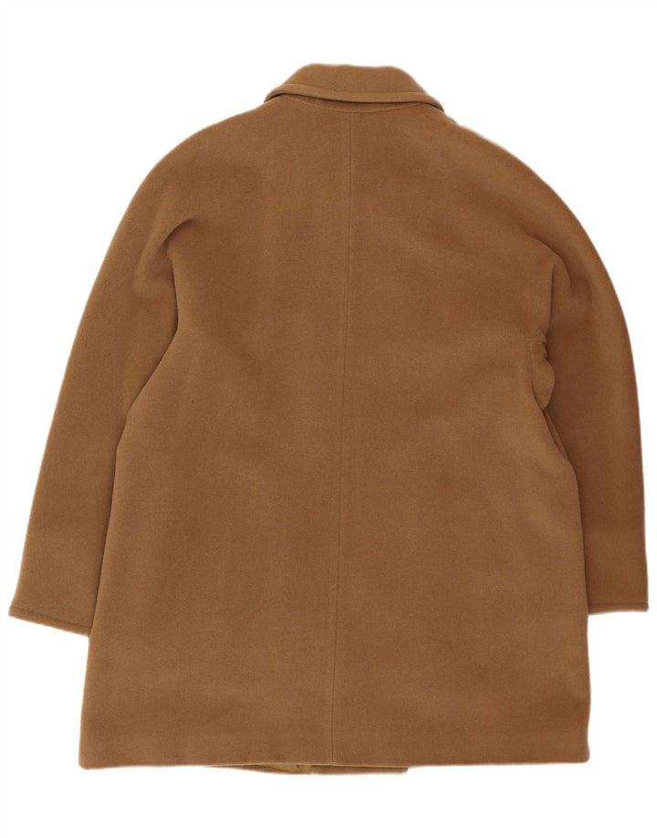 MARELLA Womens Overcoat UK 12 Medium  Brown Wool