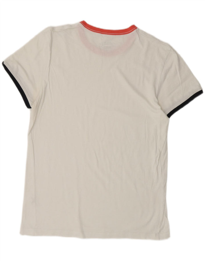 RIFLE Womens T-Shirt Top UK 12 Medium White Vintage Rifle and Second-Hand Rifle from Messina Hembry 