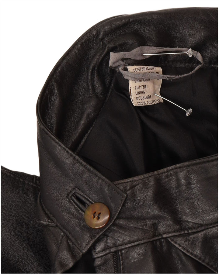 Винтажные женские брюки с высокой талией EU 36, маленькие W26 L30, черные