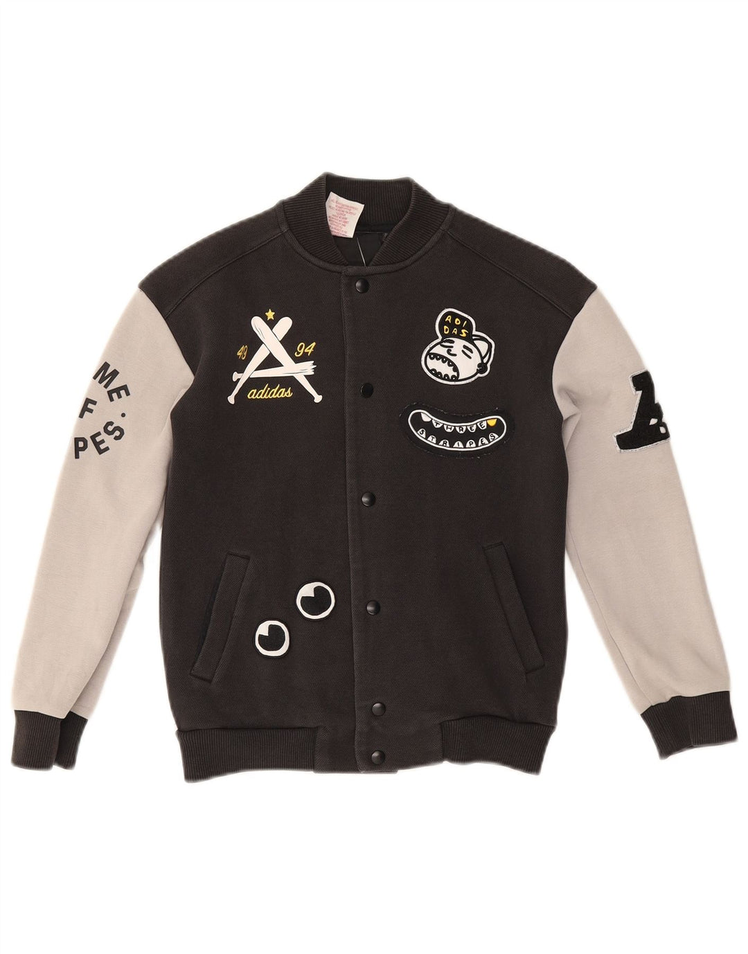 Adidas Спортивный костюм с графическим рисунком для мальчиков 8-9 лет Черный Хлопок с цветными блоками