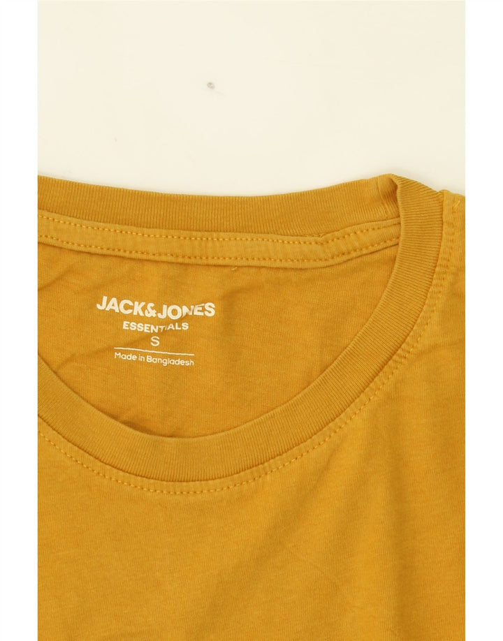 JACK & JONES Mens Graphic T-Shirt Top Small Orange Cotton Vintage Jack & Jones and Second-Hand Jack & Jones from Messina Hembry 
