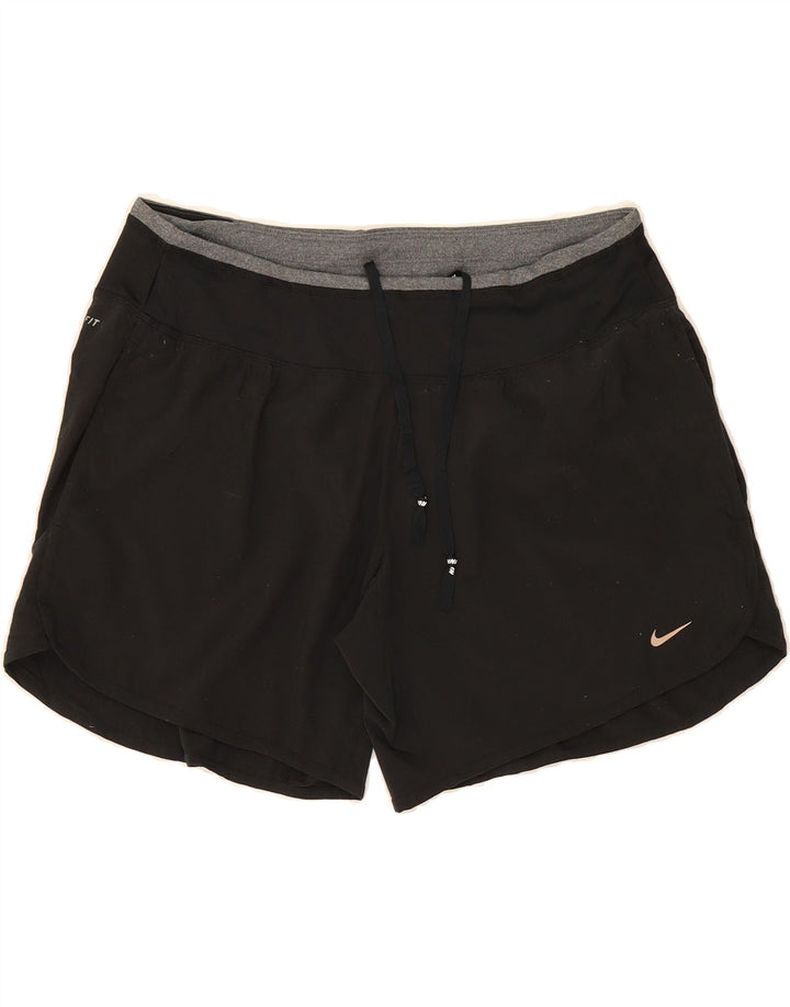 Женские спортивные шорты NIKE Dri Fit UK 14, средний черный полиэстер