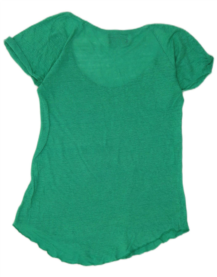 Женская футболка Zara Top UK 10, маленькая зеленая