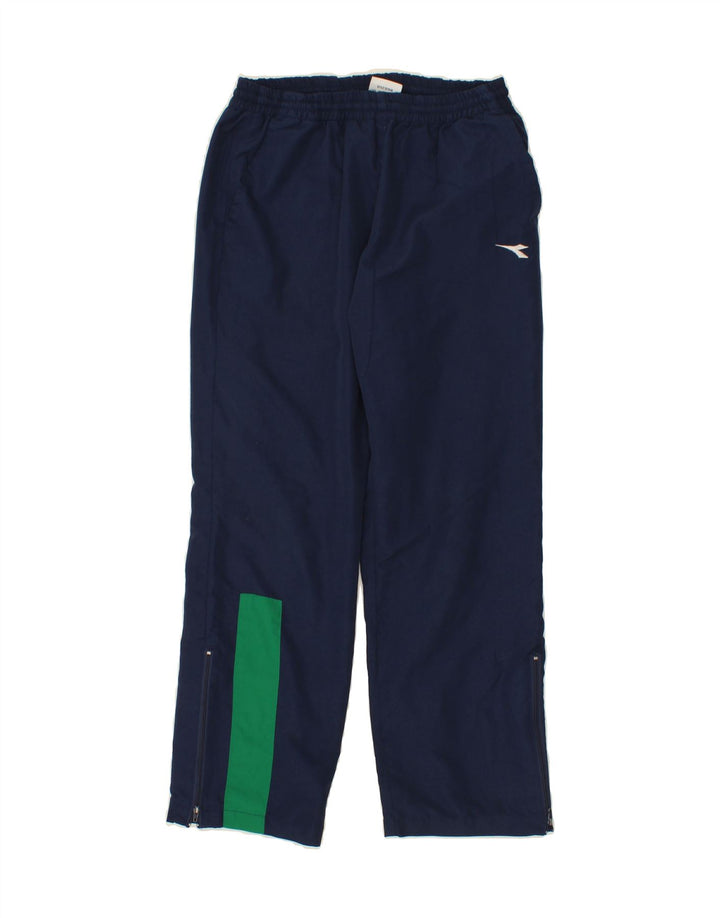 DIADORA Mens Tracksuit Trousers XS Navy Blue Colourblock Polyester Vintage Diadora and Second-Hand Diadora from Messina Hembry 