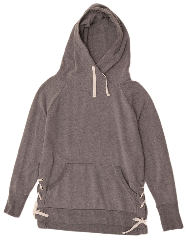 Женский джемпер с капюшоном оверсайз Gap UK 6 XS, серый хлопок с крапинками