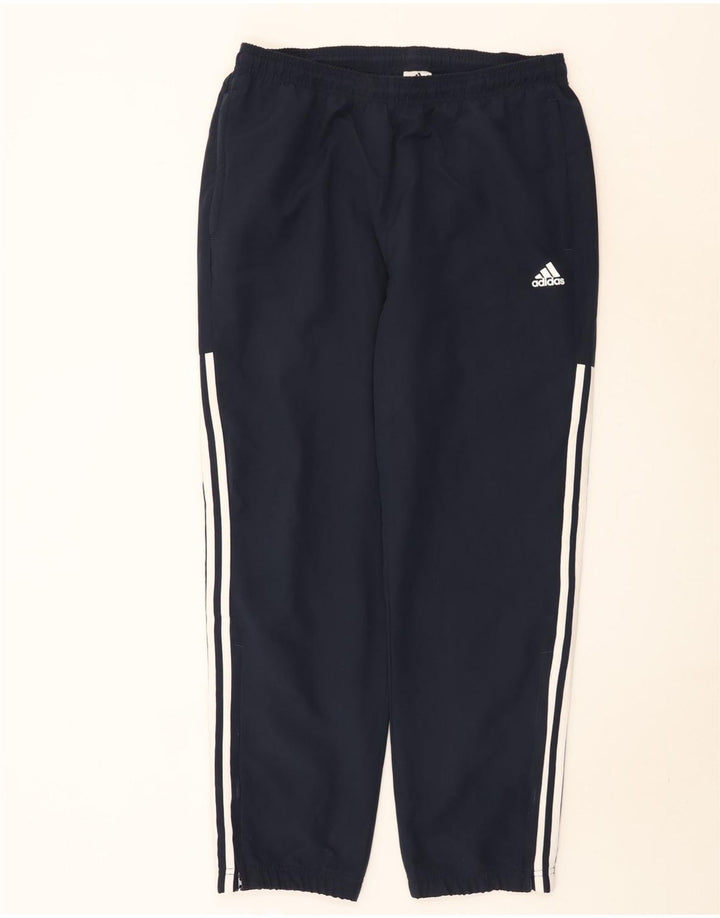 Мужские спортивные брюки Adidas, большие темно-синие, полиэстер