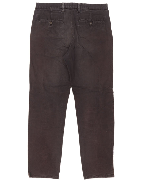 Мужские прямые брюки-чиносы Marks & Spencer W34 L31 черные