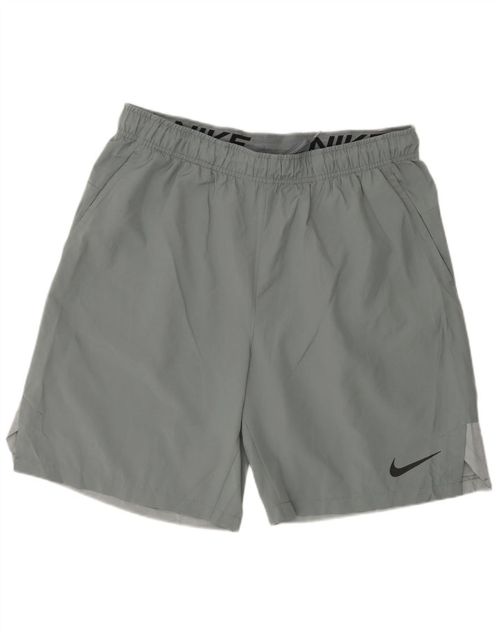 Мужские спортивные шорты Nike Dri Fit, большие серые, полиэстер