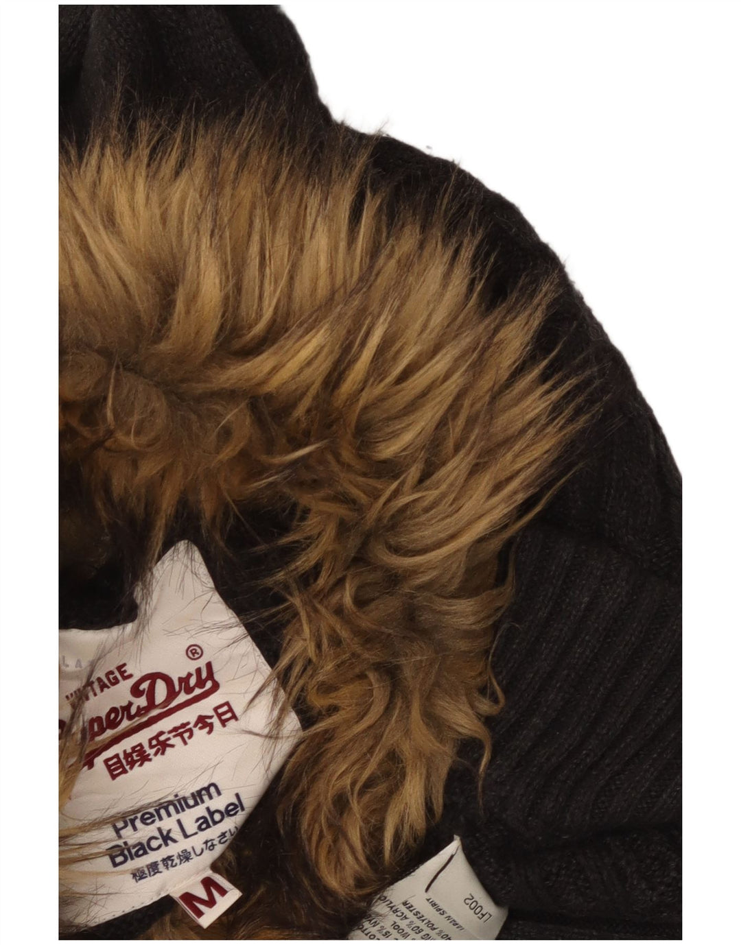 SUPERDRY Женский удлиненный джемпер с высоким воротником, Великобритания 12, средний серый