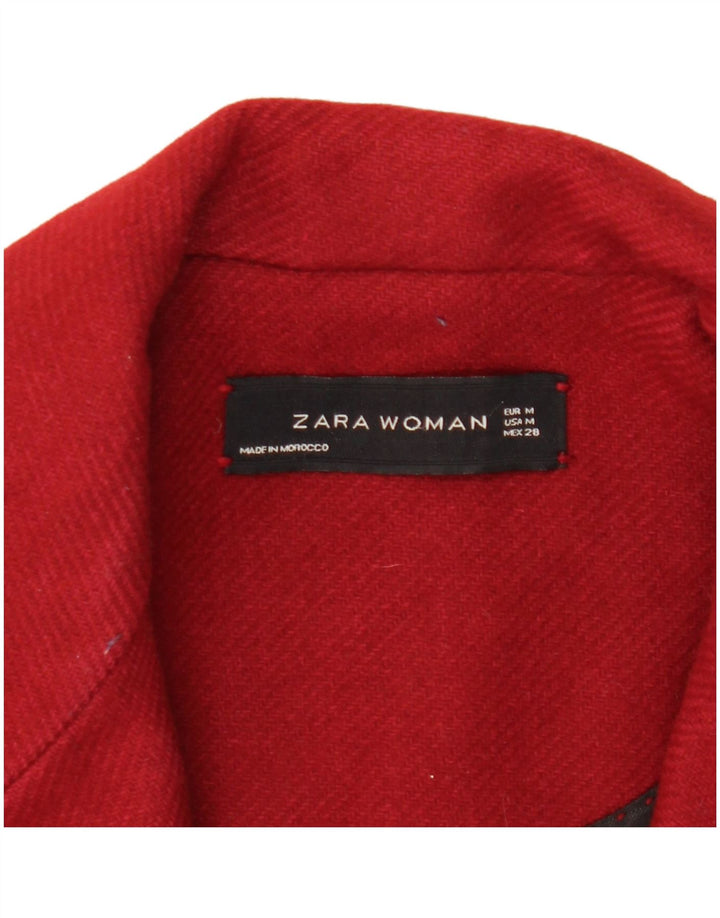 Женское пальто Zara UK 12, средний красный