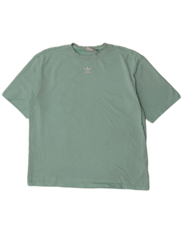 Женская футболка оверсайз Adidas Top UK 8/10 Small Green Cotton